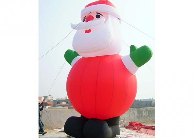 Produits gonflables mignons extérieurs Santa de la publicité annonçant Claus