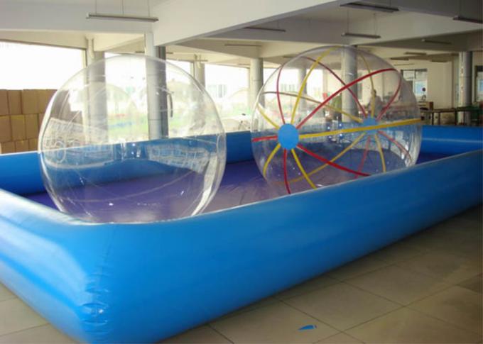 La place gonflable de piscine de boule de l'eau d'arrière-cour durable faite sur commande/forme ronde pour des enfants jouent