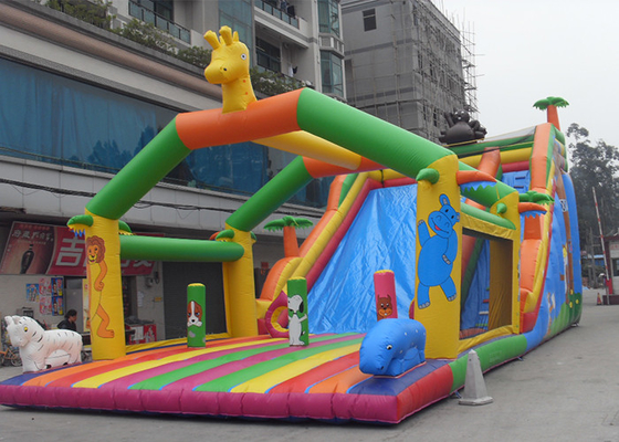 Chine Glissière gonflable commerciale de safari, glissière gonflable de parc d'attractions pour la fête d'anniversaire fournisseur