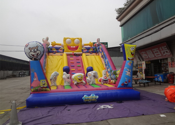 Chine Glissière gonflable commerciale de parc d'attractions grande avec le thème de Spongebob fournisseur