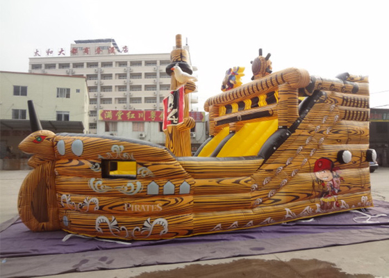 Chine Glissière gonflable commerciale géante de bateau de pirate de bâche durable de PVC pour le loyer fournisseur