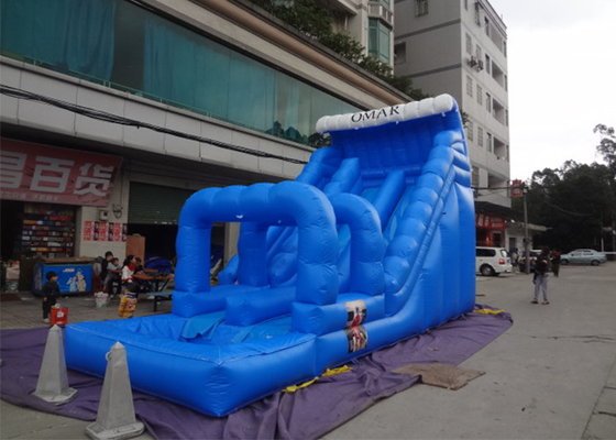 Chine Glissières gonflables commerciales bleues de saison d'été avec la piscine et la glissière du glissement N fournisseur