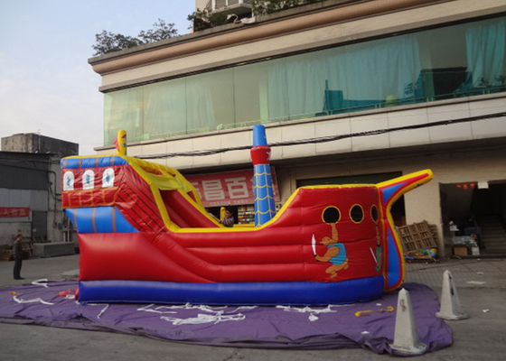 Chine Concevez la glissière gonflable commerciale de bateau de pirate pour l'enfant fournisseur