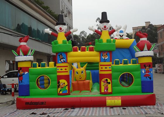 Chine terrain de jeu gonflable de ville d'amusement de fées de fleur de bâche de PVC de 0.55mm pour des jeux fun fournisseur