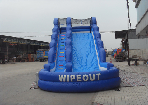 Chine Glissière géante gonflable de PVC de Wipeout avec la piscine/glissière d'eau gonflable pour des enfants et des adultes fournisseur