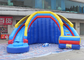 Glissière d'eau gonflable de torsion d'arc-en-ciel d'arrière-cour pour des enfants et des adultes fournisseur