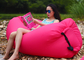 Chaise gonflable d'airbag de rose extérieur de pliage pour les locations de plage 260 * 70CM fournisseur