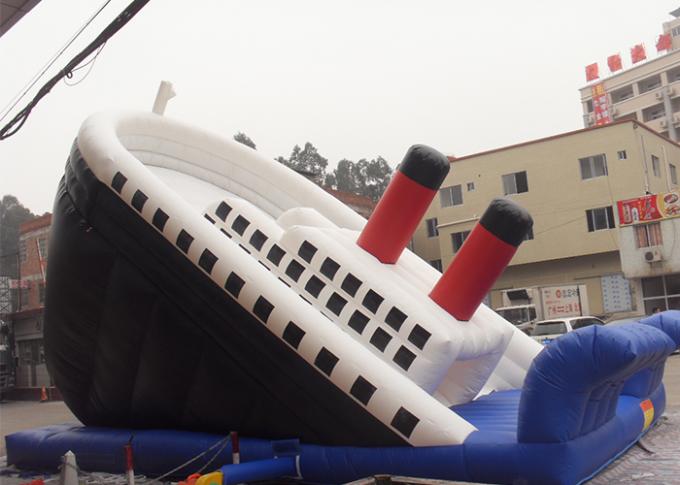 Grande glissière gonflable commerciale titanique d'utilisation extérieure pour des adultes et des enfants