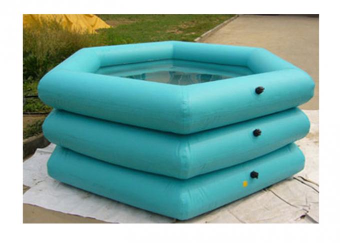 Grande piscine d'eau gonflable rectangulaire portative jaune/rouge de PVC pour extérieur/d'intérieur
