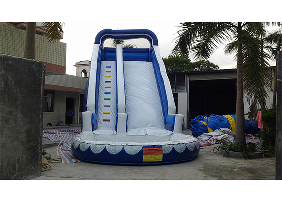 Chine glissière d'eau gonflable géante bleue de Commercia de terrain de jeu d'adultes et d'enfants de PVC de 0.55mm pour la partie fournisseur