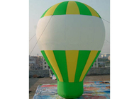 tissu de 0.45mm Oxford forme modèle gonflable vert/jaune de ballon pour la promotion