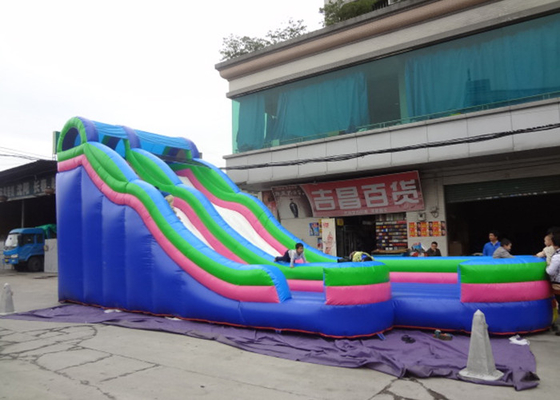 Chine 7 mètres de glissière d&#039;eau géante de haut gonflable, grande glissière d&#039;eau avec la piscine usine